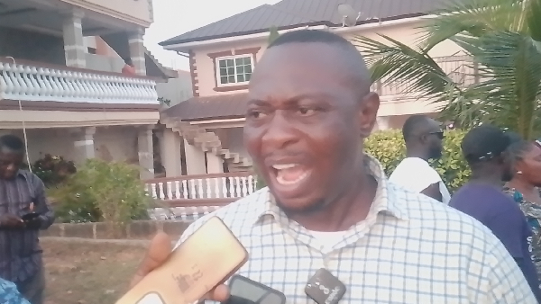 Captain (Retired) Solomon Jabari in an interview with the media