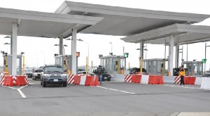 A tollbooth in Ghana