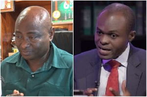 Director of Electoral Services at the EC, Benjamin Banor-Bio and lawyer Martin Kpebu