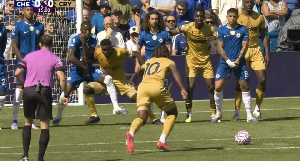 Eze's free-kick was ruled out