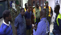 The three Nigerian nationals were arrested after landing in Ghana
