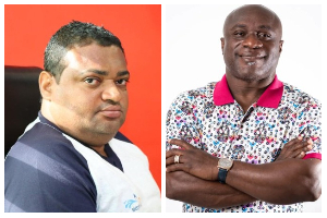 Joseph Yamin [L] and Rev. Kusi Boateng