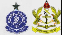 Ghana Police Service and Ghana Armed Forces logos