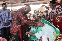 Nana Akufo- Addo paid a courtesy call on the regent of Dagbon