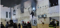 The fire service arrived at the scene in the early hours