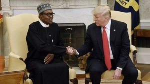 President Buhari of Nigeria with US President Donald J. Trump