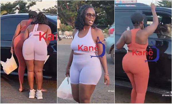 Both women were seen in form-fitting gym wear