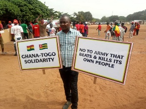 Bernard Mornah Togo Ghana Protest