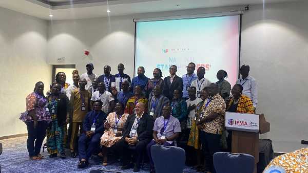President of IFMA Ghana, Architect Samson Opare Agyeman, with attendees