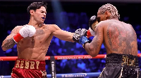 Ryan Garcia (left) was making the first defence of his WBC welterweight title