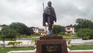 Mahatma Gandhi statue.     File photo.