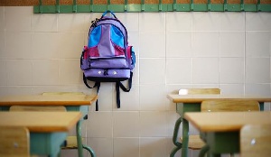 School officials said lessons end anytime it rains, due to the bad nature of their classrooms