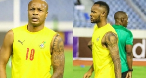 Black Stars duo, Andre Ayew(R) and Jordan Ayew(L)