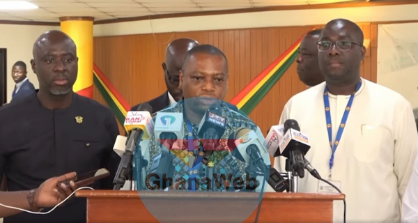 The Minority MPs addressing the press