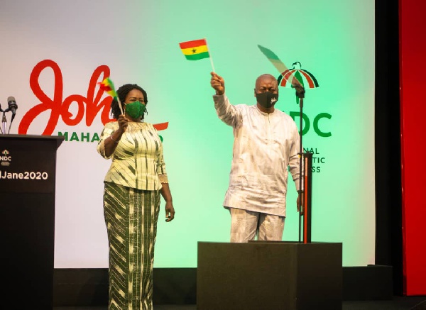 John Dramani Mahama and Prof. Jane Naana Opoku-Agyemang