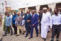Vice President Dr Mahamudu Bawumia,during a visit to the Hajj Village in Accra