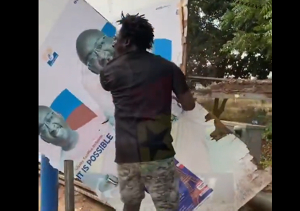 Protestor who destroyed Bawumia's posters at National Cathedral site arrested