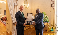 President Akufo-Addo was given the keys to the city of Lisbon by the Deputy Mayor, Filipe Anacoreta