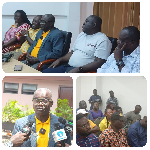 Collage of Secretary Michael Adu-Gyamfi and the GNASSM election committee