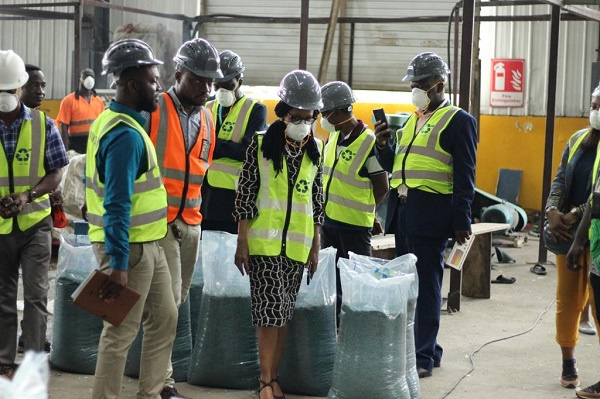 The team first visited the Sewage Systems Ghana Limited (SSGL) at Korle Lagoon