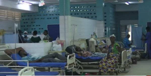 File photo of sick patients seeking healthcare