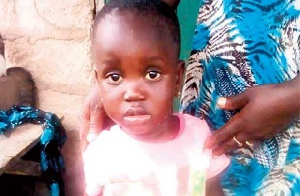 The 2-year-old daughter of the deceased