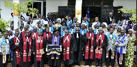 The newly ordained Ministers [in blue sashes], their spouses and some leaders of the PCG