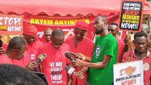 Some residents of Akyem Anyinasin during the press conference