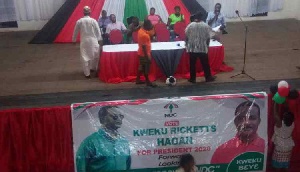 Attendance was so poor that Mr Kweku Ricketts Hagan failed to attend his own campaign launch