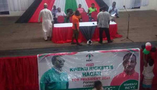 Attendance was so poor that Mr Kweku Ricketts Hagan failed to attend his own campaign launch