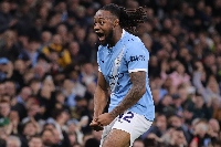 Semenyo scored against Liverpool, his eighth goal of the season for City