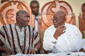 Vice President Bawumia [L] with President Akufo-Addo