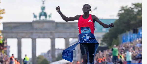 Sabastian Sawe recorded his season-best time in Berlin