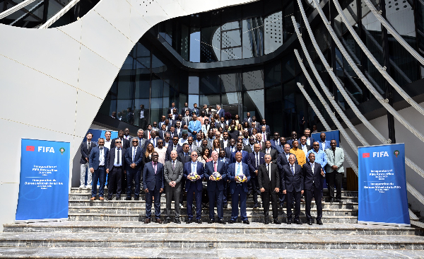 FIFA officials were present to open its first major office in Africa