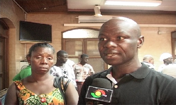 A beneficiary of the Ghc1,000 who lost his wife and child