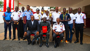 Some members of the Ghana National Fire Service (GNFS)