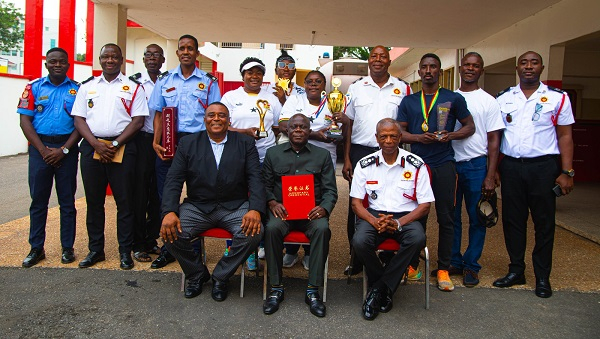 Some members of the Ghana National Fire Service (GNFS)