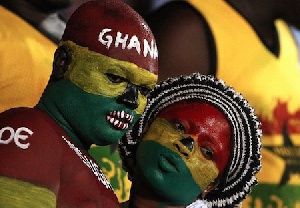 Ghana Fans Hug