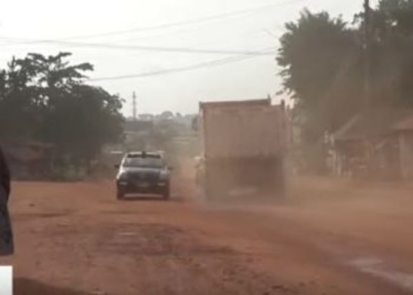 Denchembuoso-Techiman road in disrepair