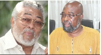 Former President Jerry John Rawlings and Dr. Henry Lartey