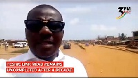 The deplorable Teshie link road remains uncompleted after a decade of being under construction