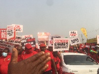 The supporters want the EC to declare Mahama as the winner of the polls