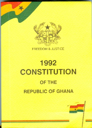 Cover of Ghana's constitution