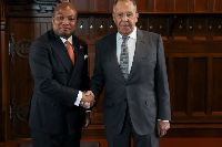 Russia's Sergey Lavrov meets Ghana's Samuel Okudzeto Ablakwa in Moscow