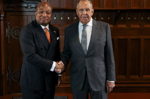 Russia's Sergey Lavrov meets Ghana's Samuel Okudzeto Ablakwa in Moscow