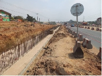 Pokuase to Ofankor Accra -Kumasi road still under construction