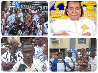 Collage of the Kumasi Prison's commander, Apostle Kwadwo Sarfo and Kristo Asafo Members