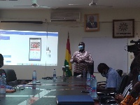 Mr George Sarpong, Executive Secretary of NMC addressing the press in Accra