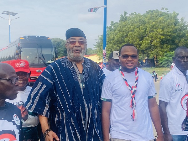 Alhaji Sinare (left) at the launch of the NDC manifesto