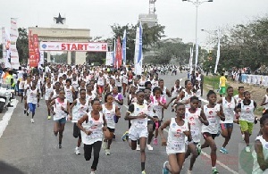 Particpants of the marathon